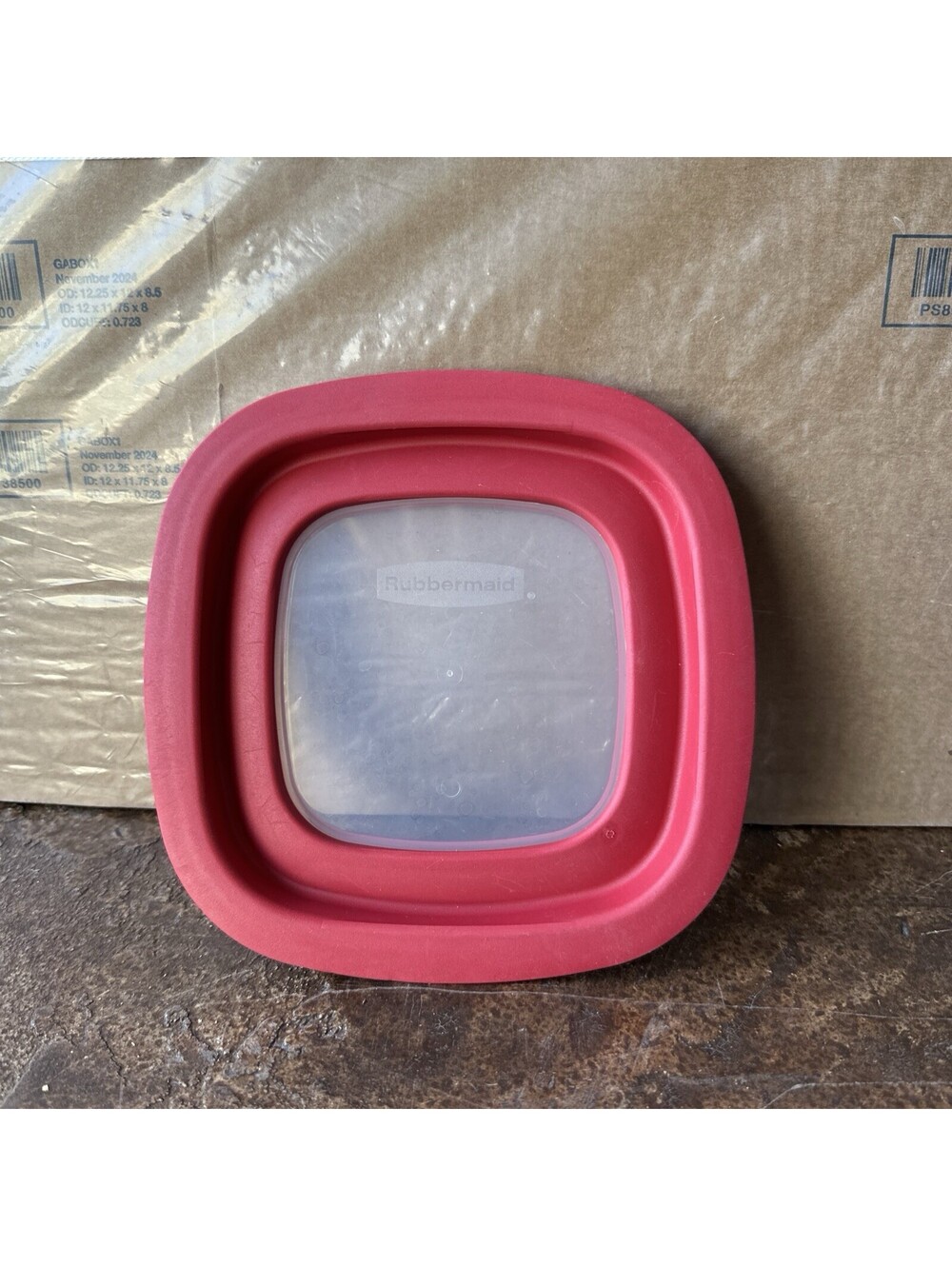 Rubbermaid Storage Container Replacement Lid ONLY 10M3M4 RED! w/ Window 7"
